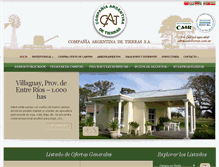 Tablet Screenshot of cadetierras.com.ar